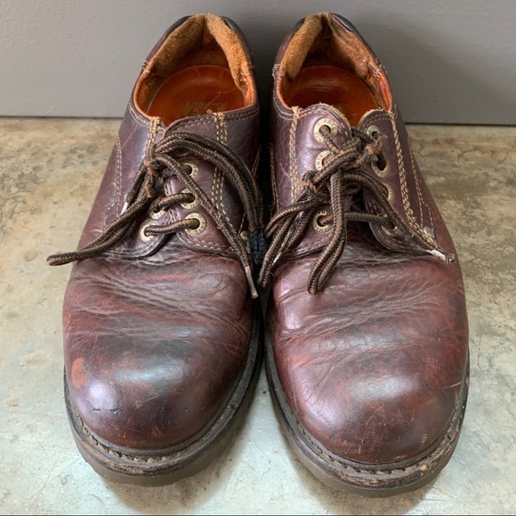 Frye Hunter Lace Leather Lace Up Casual Shoes Size 8.5 - Picture 1 of 14